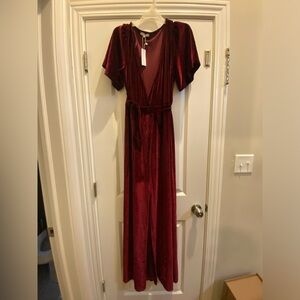 NWT Meghan Velvet Wrap Dress